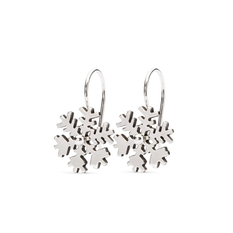 Trollbeads Ritired Orecchini Fiocco di Neve | Agold