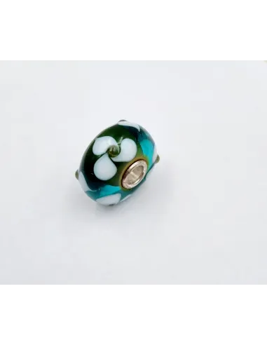 Trollbeads Unico Fiori Verde Turchese Bianco | Agold