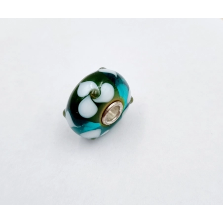 Trollbeads Unico Fiori Verde Turchese Bianco | Agold