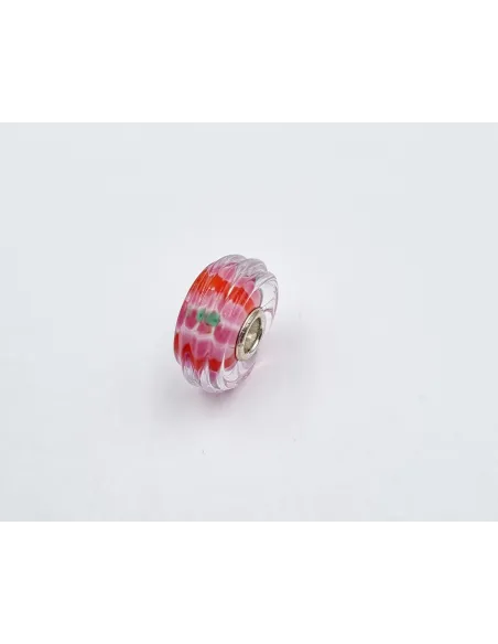 Trollbeads Unico Fiori Rosa Rosso Verde