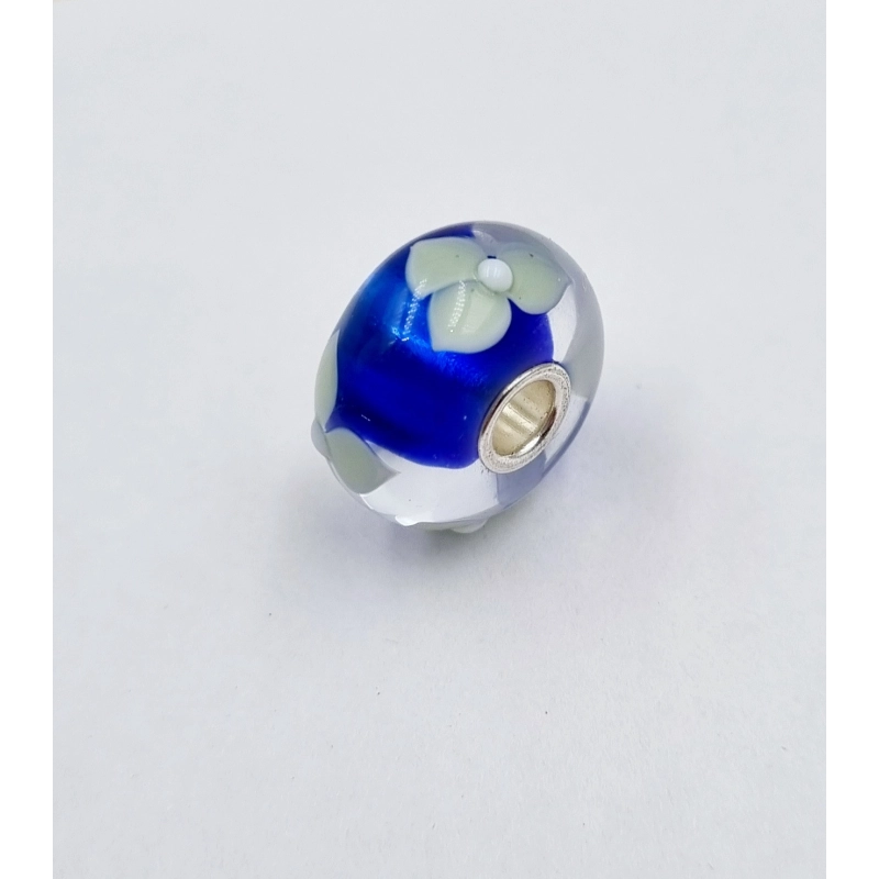 Trollbeads Unico Fiori Blu Bianco Verde Acqua | Agold