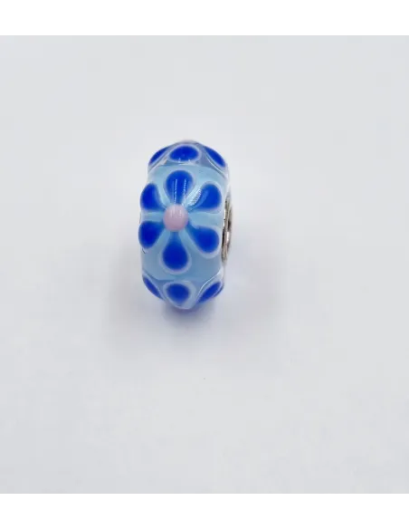 Trollbeads Unico Fiori Azzurro Blu Rosa | Agold