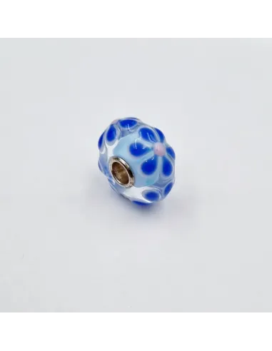 Trollbeads Unico Fiori Azzurro Blu Rosa | Agold