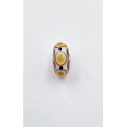 Trollbeads Unico Ambra Giallo Bianco Nero
