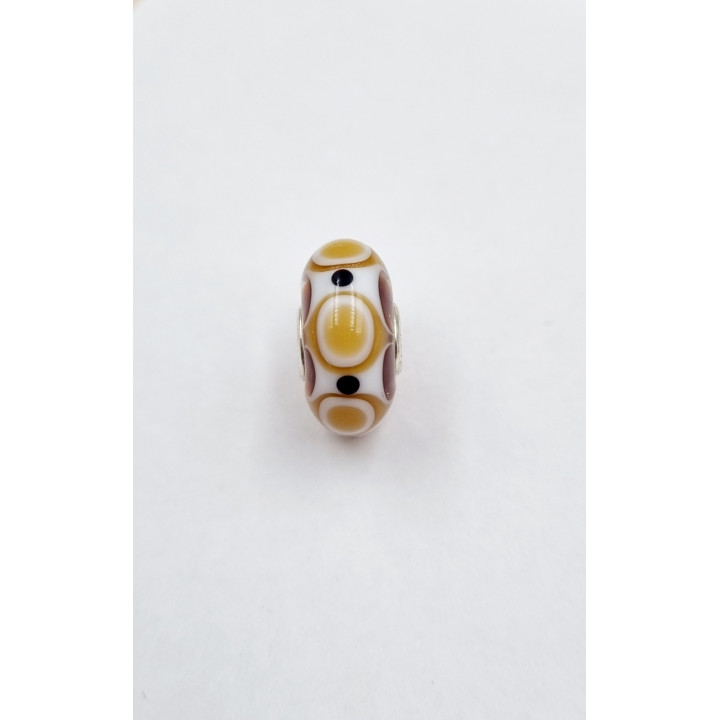 Trollbeads Unico Ambra Giallo Bianco Nero