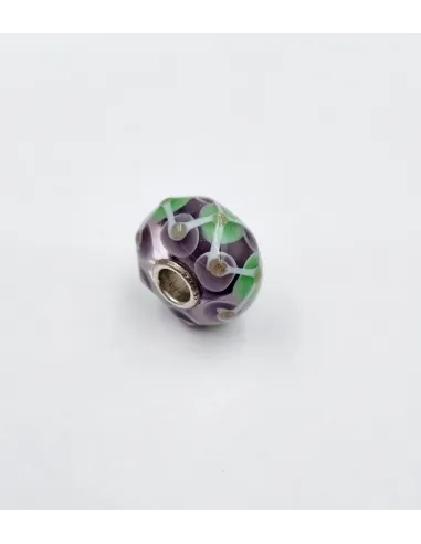 Trollbeads Unico Viola Bianco Verde Oro