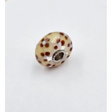 Trollbeads Unico Fiori Beige Marrone Bianco | Agold