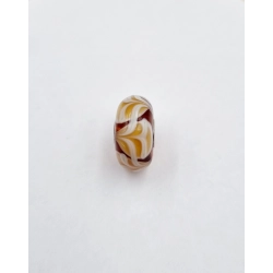 Trollbeads Unico Mongolfiera Marrone Bianco Giallo