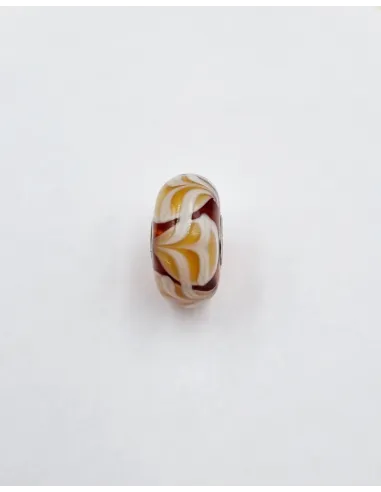 Trollbeads Unico Mongolfiera Marrone Bianco Giallo | Agold