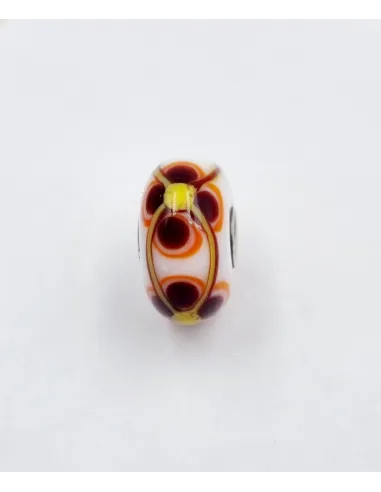 Trollbeads Unico Fiore Bianco Marrone Giallo Arancio | Agold