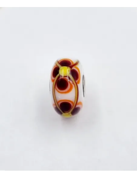 Trollbeads Unico Fiore Bianco Marrone Giallo Arancio | Agold