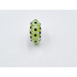 Trollbeads Unico Bruco Verde Bianco Nero
