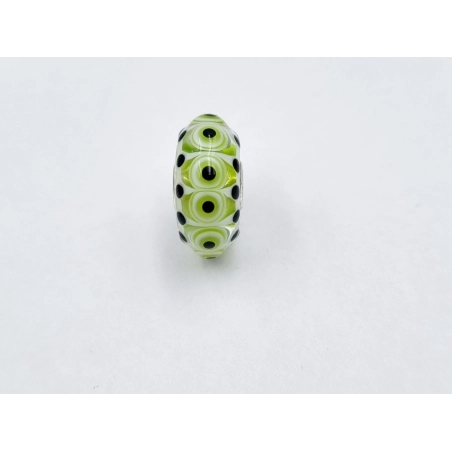 Trollbeads Unico Bruco Verde Bianco Nero | Agold