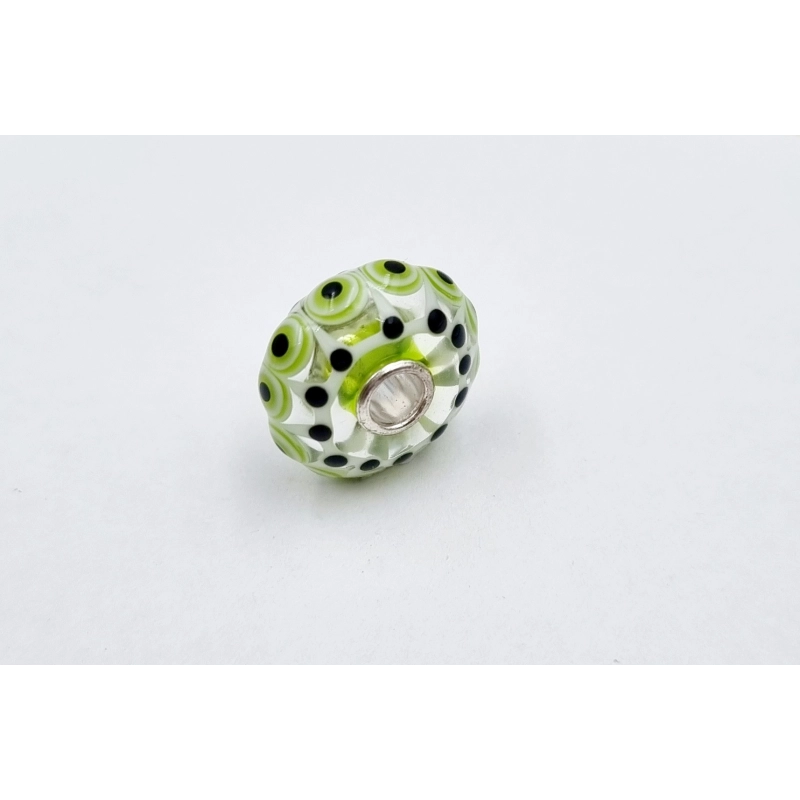 Trollbeads Unico Bruco Verde Bianco Nero | Agold