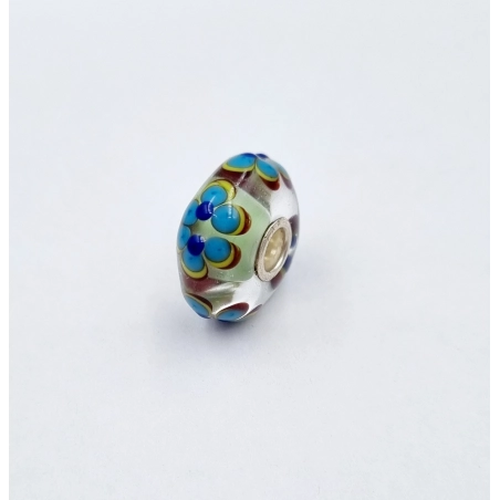 Trollbeads Unico Fiori Turchese Blu Giallo Marrone Verde | Agold