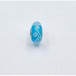 Trollbeads Unico Ornament Turchese Bianco