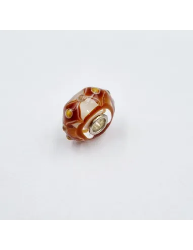 Trollbeads Unico Rombi Marrone Giallo Oro Avorio | Agold