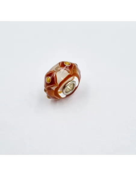 Trollbeads Unico Rombi Marrone Giallo Oro Avorio | Agold