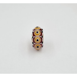 Trollbeads Unico Bruco Ambra Bianco Giallo Nero