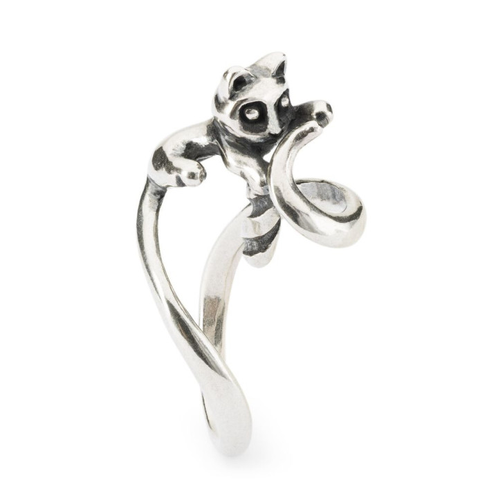 Trollbeads Anello Fantasia Gatto Innamorato