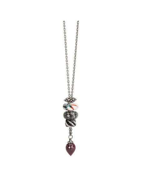 Trollbeads Collana Fantasia con Rubino