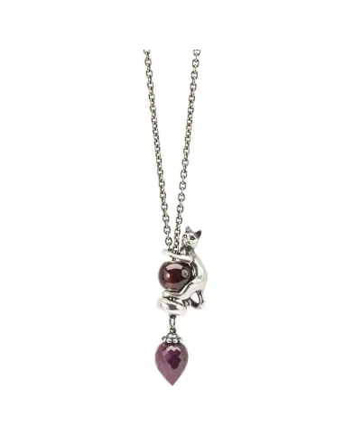 Trollbeads Collana Fantasia con Rubino