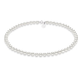 Collana Comete Oro Bianco e Perle