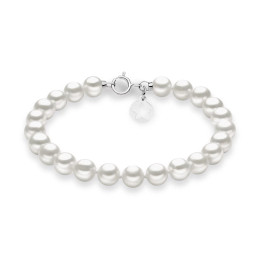 Bracciale Comete Oro Bianco e Perle