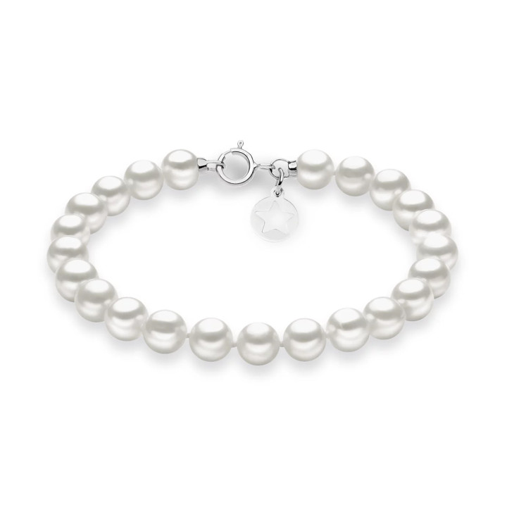 Bracciale Comete Oro Bianco e Perle