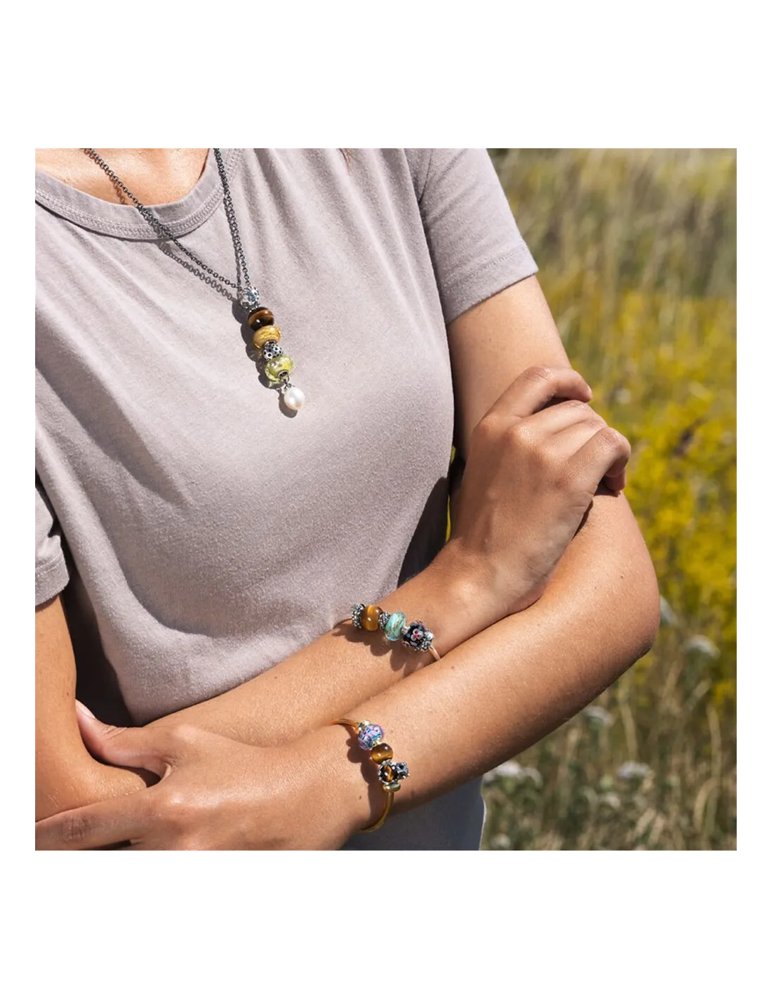 Trollbeads Gufo Della Volontà - Perla In Argento 925 Con Occhio Di Tigre - Foto 6