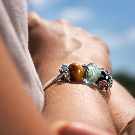 Trollbeads Occhio di Tigre Rotondo Grande | Agold