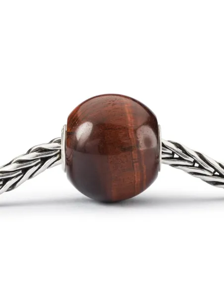 Trollbeads Occhio di Tigre Rosso Rotondo Grande | Agold