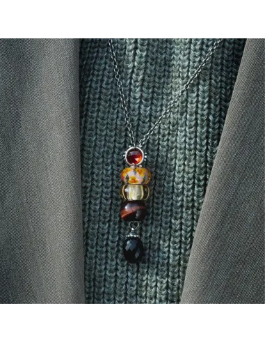 Trollbeads Occhio di Tigre Rosso Rotondo Grande | Agold