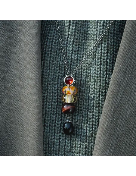 Trollbeads Occhio di Tigre Rosso Rotondo Grande | Agold