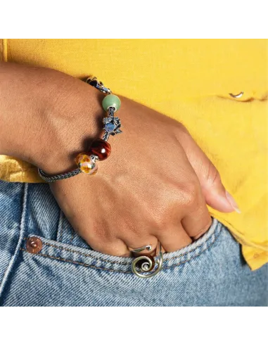 Trollbeads Occhio di Tigre Rosso Rotondo Grande | Agold