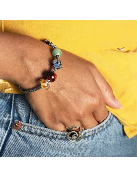Trollbeads Occhio di Tigre Rosso Rotondo Grande | Agold