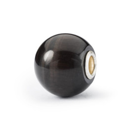 Trollbeads Occhio di Gatto Nero Rotondo Grande