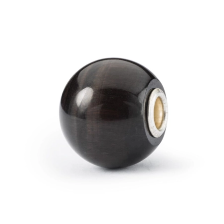 Trollbeads Occhio di Gatto Nero Rotondo Grande | Agold