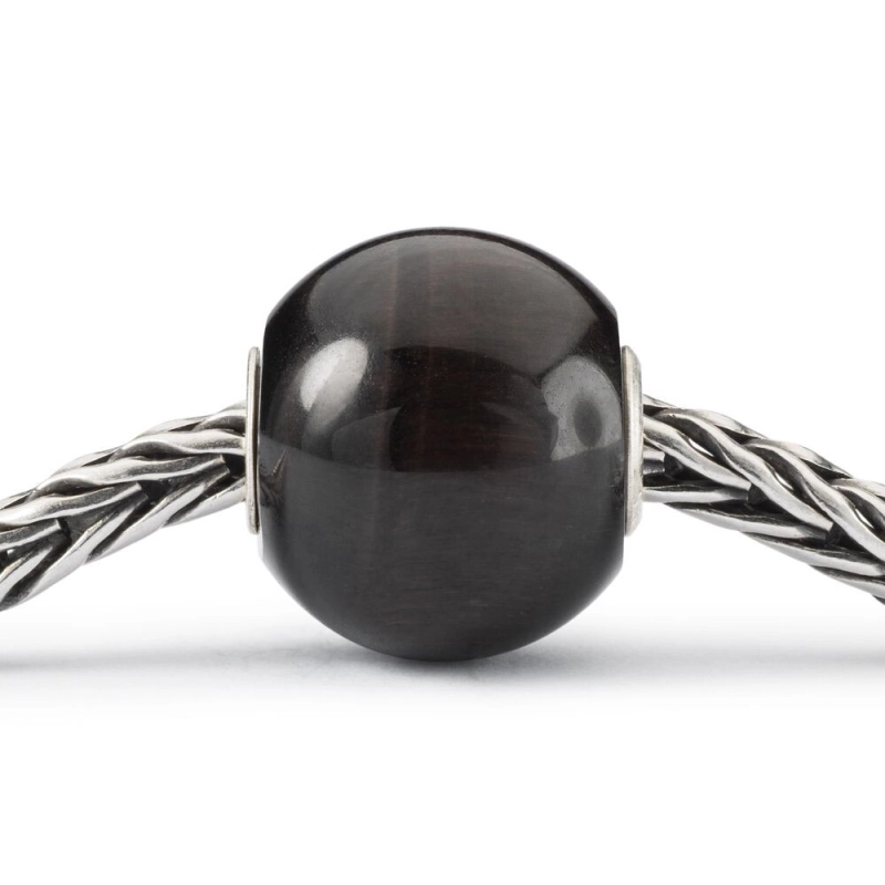 Trollbeads Occhio di Gatto Nero Rotondo Grande | Agold