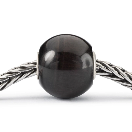 Trollbeads Occhio di Gatto Nero Rotondo Grande | Agold