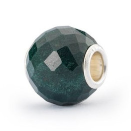 Trollbeads Calcedonio Verde Rotondo Sfaccettato