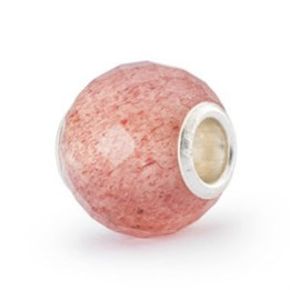 Trollbeads Quarzo Fragola Rotondo Sfaccettato