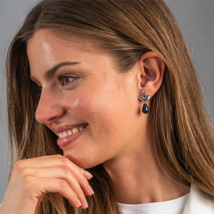 Trollbeads Orecchini Foglie della Forza