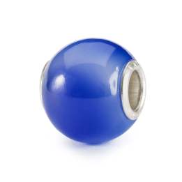 Trollbeads Agata Blu Scuro Rotonda