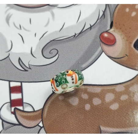 Trollbeads Unique Christmas Pupazzo di Neve | Agold