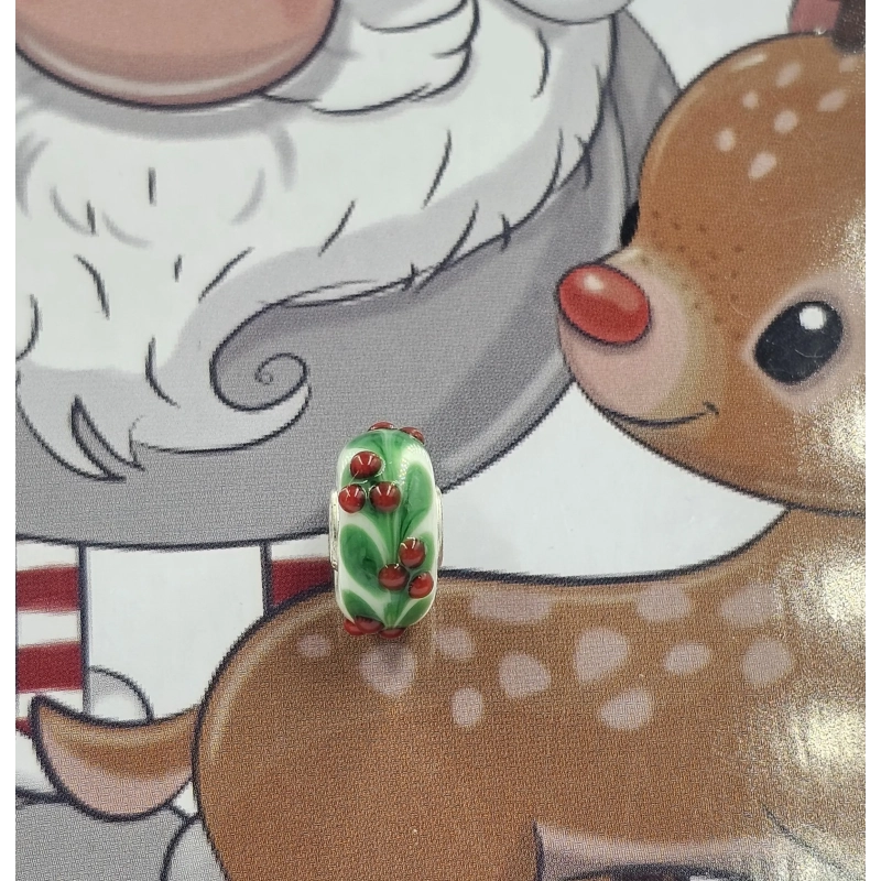 Trollbeads Unique Christmas Agrifoglio | Agold