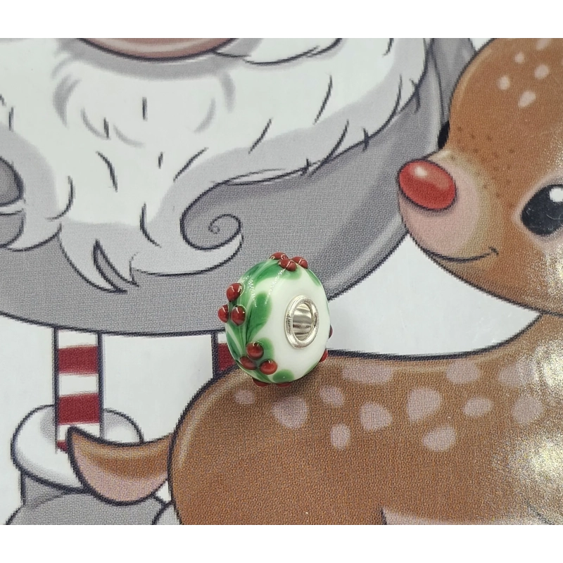 Trollbeads Unique Christmas Agrifoglio | Agold