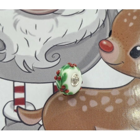 Trollbeads Unique Christmas Agrifoglio | Agold