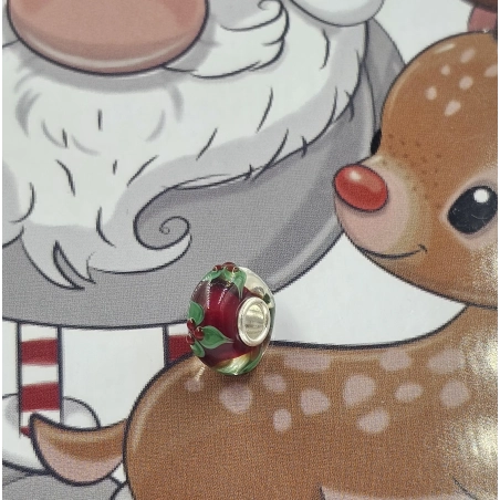 Trollbeads Unique Christmas Agrifoglio | Agold