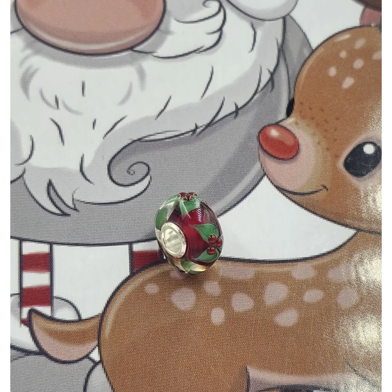 Trollbeads Unique Christmas Agrifoglio | Agold